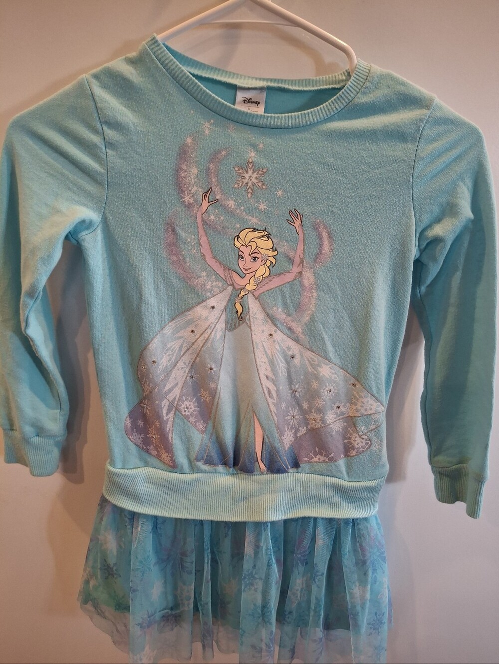 Disney Elsa Aqua/Turquoise Tulle Dress Top